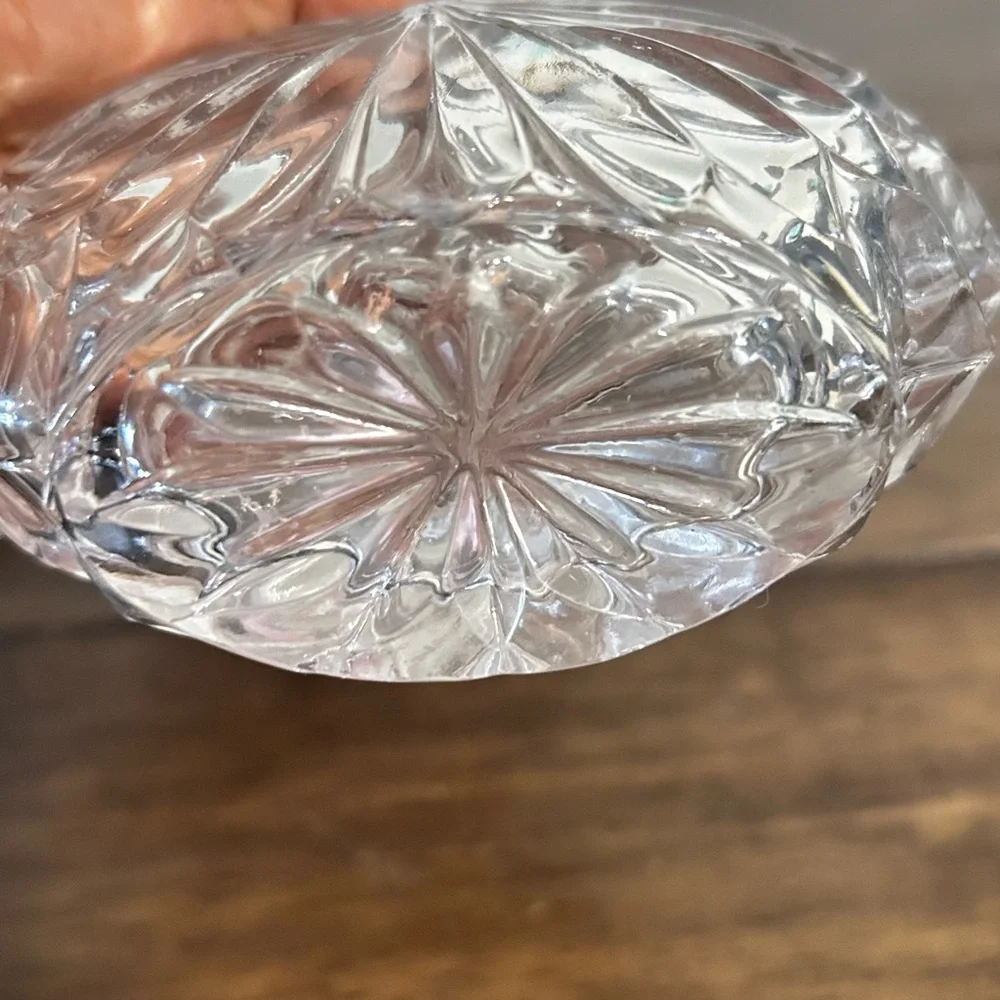 Vintage Crystal Perfume Bottle Pair | Vanity Decor Cut Glass
